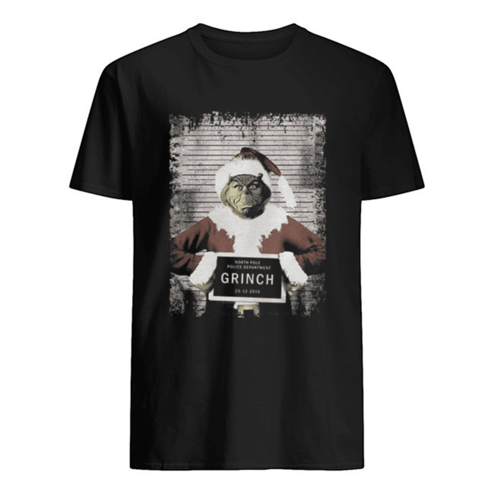 The Grinch North Pole Police Department Grinch Christmas Shirt